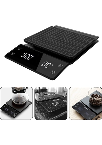 3kg / 0.1g Akıllı Damla Kahve Ölçekli Zamanlayıcı Taşınabilir Elektronik Dijital Mutfak Ölçeği Yüksek Hassasiyetli LCD Cezve Ölçekler | Mutfak Terazi (Yurt Dışından) fiyatları