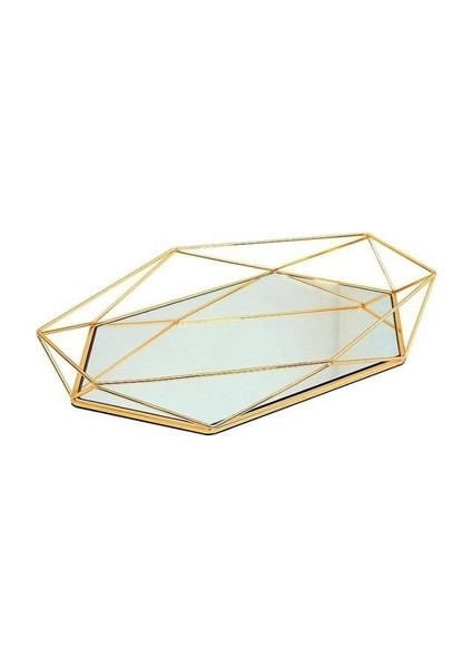 Cam Metal Depolama Tepsi Avrupa Vintage Altın Oval Noktalı Meyve Tabağı Masaüstü Küçük Öğeler Takı Ekran Ayna Tepsisi | Depolama Tepsileri (Altın) (Yurt Dışından)