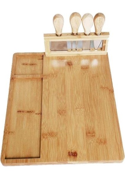 1 Adet Bambu Peynir Kurulu Set Pişmiş Gıda Tabağı Kumaşlı Peynir Kesme Tahtası Parti Mutfak Eşyaları Kesme Tahtası Kesim | Doğrama Blokları (Yurt Dışından)