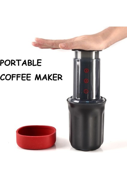 El Basın Pot Taşınabilir El Kahve Makinesi Mini Cezve Kahve Fincanı Espresso Makinesi Mutfak Seyahat Kafe Profesyonel Araçları | Manuel Kahve Öğütücüler (Yurt Dışından)