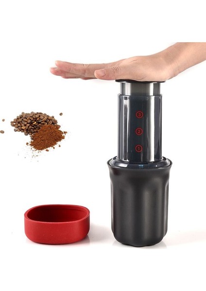 El Basın Pot Taşınabilir El Kahve Makinesi Mini Cezve Kahve Fincanı Espresso Makinesi Mutfak Seyahat Kafe Profesyonel Araçları | Manuel Kahve Öğütücüler (Yurt Dışından)