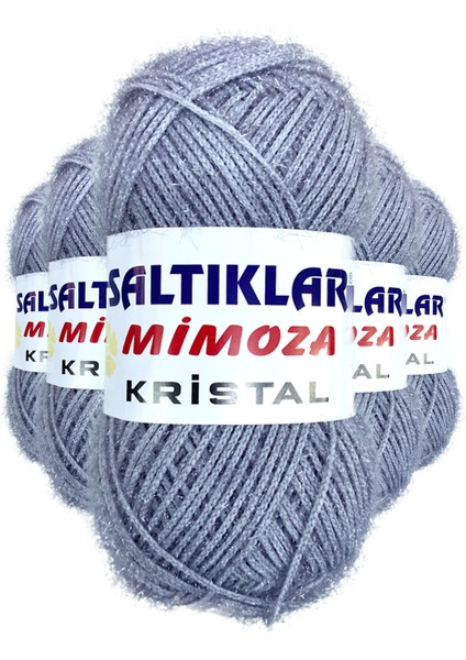 5 Adet Mimoza Kristal Işıltılı Şal Patik Yelek Ipi 06