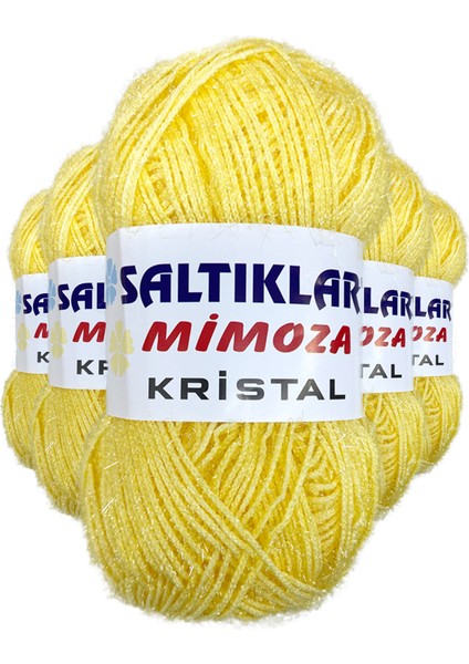 5 Adet Mimoza Kristal Işıltılı Şal Patik Yelek Ipi 48