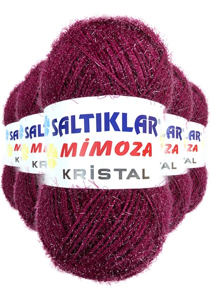 5 Adet Mimoza Kristal Işıltılı Şal Patik Yelek Ipi 26