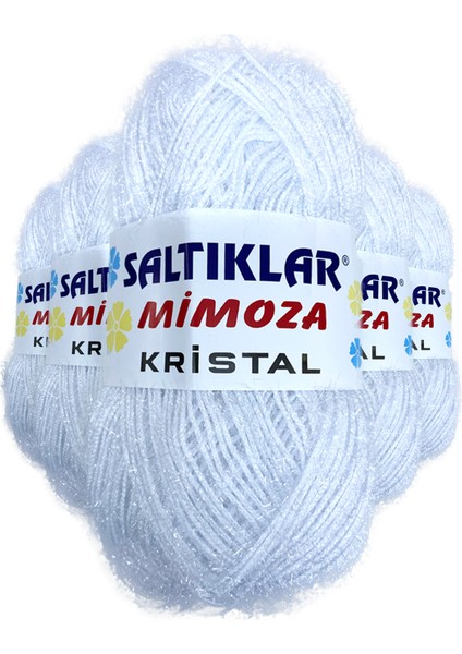 5 Adet Mimoza Kristal Işıltılı Şal Patik Yelek Ipi Optik