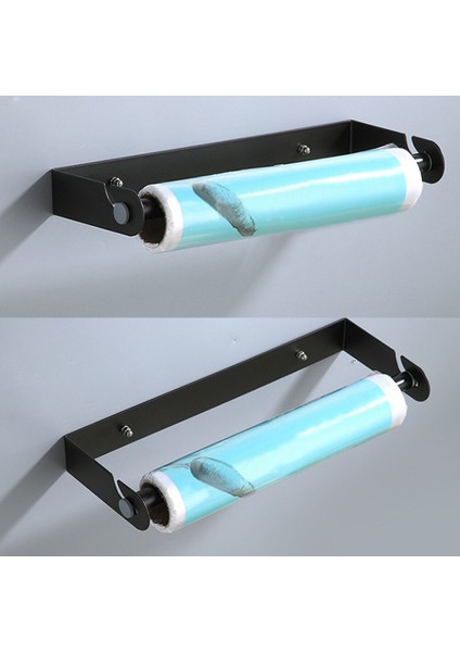 Doku Rafı Ev Duvara Monte Ayrılabilir Paslanmaz Çelik Rulo Kağıt Tutucu Havlu Asılı Mutfak Banyo Cling Film Dağıtıcı | Kağıt Tutucular (Yurt Dışından) fiyatları