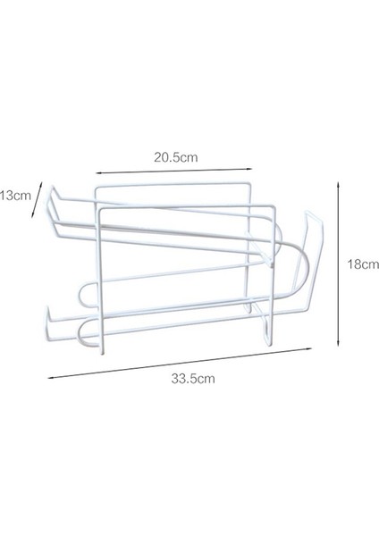 Çift Katmanlı Buzdolabı Içecek Depolama Raf Rulo Tasarım Bira Demir Raf Cola Bira Tutucu Soda Dispenser Mutfak Organize | Raflar ve tutucular (Yurt Dışından)