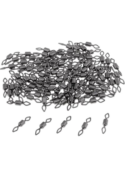 100 Adet, Balıkçılık Haddeleme Döner Balıkçılık Döner Snaps Kanca Hattı Bağlayıcı 10 # (Yurt Dışından)