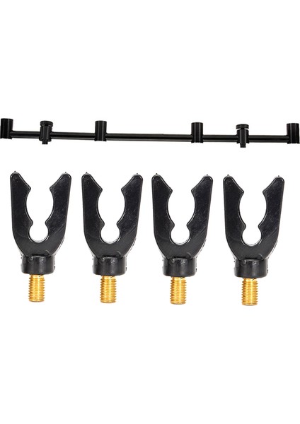 Taşınabilir Olta Kıçını Dinlenme Balıkçılık Buzz Bar Pod Standı Braketi Ekipmanları 45 cm Siyah (Yurt Dışından)