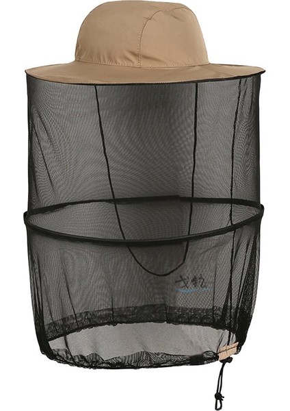 Arıcılık Güneş Şapka Kafa Net Uv Koruyucu Örgü Şapka Peçe Açık Havada Kahverengi Için (Yurt Dışından)