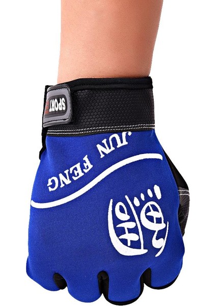 3-Parmak Kesim Açık Rüzgar Geçirmez Kaymaz Balıkçılık Bisiklet Eldivenleri Mavi (Yurt Dışından) modelleri