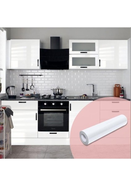 Mat Beyaz Mobilya ve Dolap Kaplama Folyosu 100 cm 100 cm x 9 Metre fiyatları