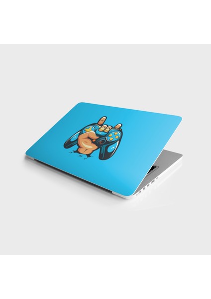 Laptop Sticker Bilgisayar Notebook Pc Kaplama Etiketi Gamer Oyun Kolu Mavi