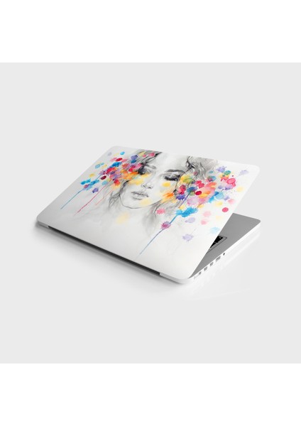 Laptop Sticker Bilgisayar Notebook Pc Kaplama Etiketi Girl Face