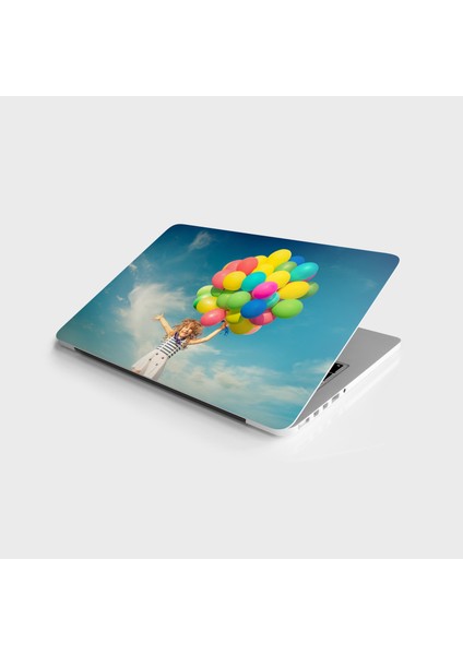 Laptop Sticker Bilgisayar Notebook Pc Kaplama Etiketi Mutlu Çocuk Balon
