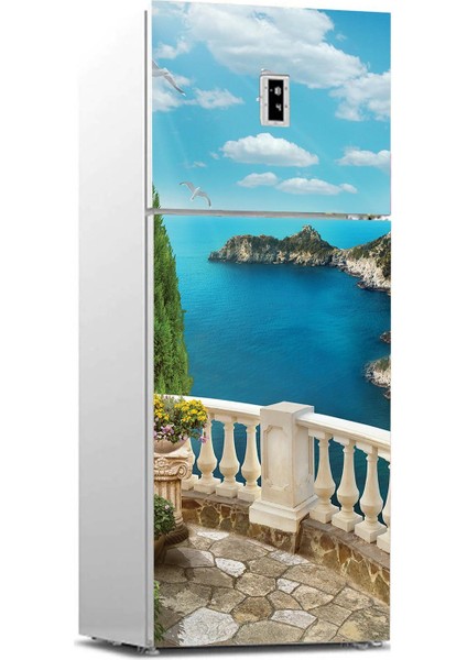 Buzdolabı Sticker Kaplama Dolap Kaplama Etiketi Balkon Deniz