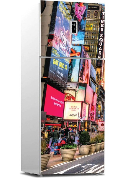 Buzdolabı Sticker Kaplama Dolap Kaplama Etiketi Times Newyork