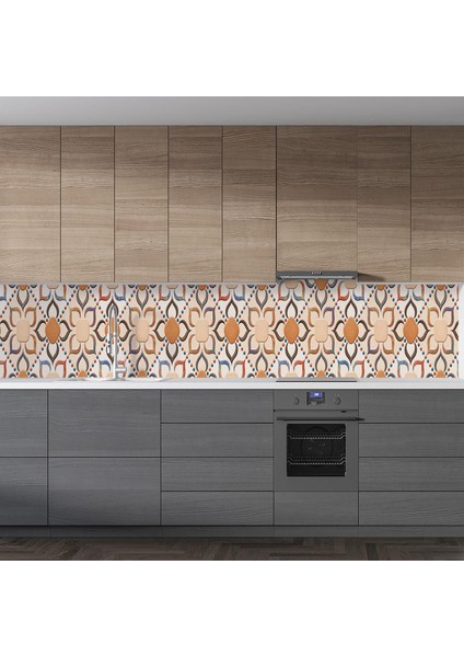 Mutfak Tezgah Arası Folyo Fayans Kaplama Folyosu 3D Seramik Desen 60X400 cm fiyatları