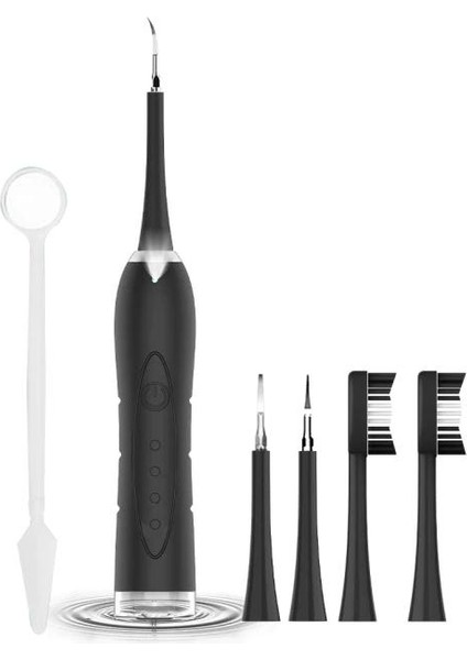 Elektrikli Ultrasonik Sonic Diş Scaler Diş Hesap Sökücü Temizleyici Diş Limerleri Tartar Aracı 5 Değiştirilebilir Fırça Kafası İle | Elektrikli Diş Fırçaları(Yurt Dışından)