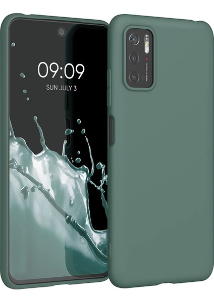 Xiaomi Poco M3 Pro Kılıf Lansman Silikon Içi Kadife Silikon Kılıf Kapak