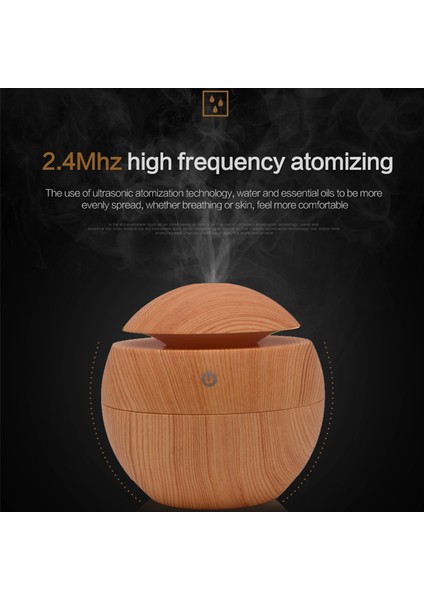 Mini Hava Nemlendirici Usb Ultrasonik Difüzör Aromaterapi Uçucu Yağ Aroma Difüzör Elektrikli Sis Ahşap Tahıl Led Işık Ev | Nemlendiriciler modelleri