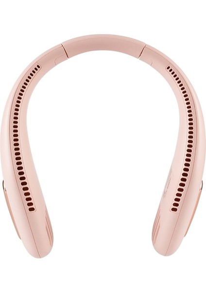 Asılı Boyun Küçük Fan USB Taşınabilir Spor Açık Şarj Fanı (Kiraz Çiçeği Tozu)(Yurt Dışından)
