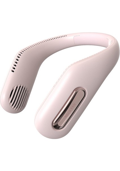 Asılı Boyun Küçük Fan USB Taşınabilir Spor Açık Şarj Fanı (Kiraz Çiçeği Tozu)(Yurt Dışından)