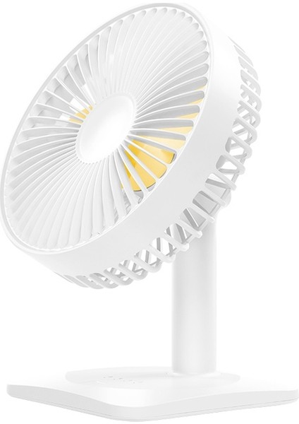 N11 Ayarlanabilir USB Şarj Sessiz Masaüstü Elektrik Fan, 3 Hız Kontrolü (Beyaz)(Yurt Dışından)