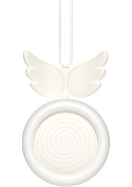 USB Şarj Fanı Fırçasız Asılı Boyun Mini Sling Lazy Fan (Beyaz)(Yurt Dışından)