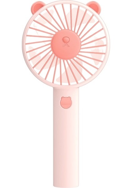 MF003 USB Bear El Taşınabilir Fan (Pembe)(Yurt Dışından)