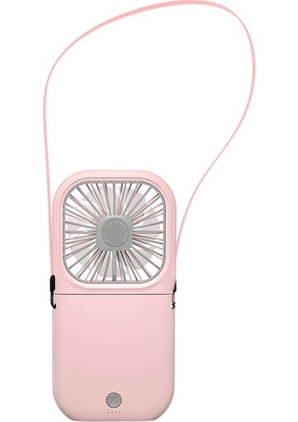F20 Elektrapan El Taşınması Fan Taşınabilir Masaüstü Katlanır Sessiz USB Asma Boyun Fan (Pembe)(Yurt Dışından)