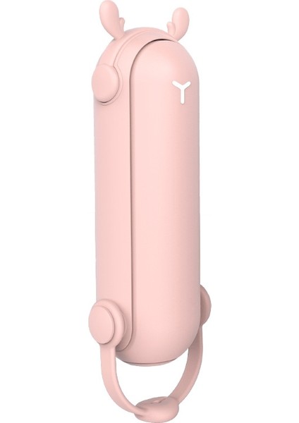 El Tipi Mini Masaüstü Fan - Pembe (Yurt Dışından)