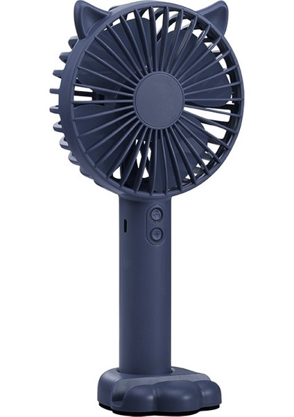 N10 Çok Fonksiyonlu El Masaüstü Tutucu Elektrikli Fan, 3 Hızlı Kontrol (Safir Mavisi)(Yurt Dışından)