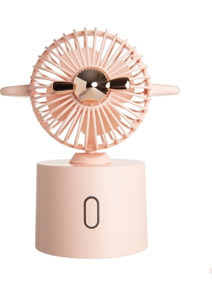 Yaratıcı Uçak Sallayan Kafa Hayranı Ofis Masaüstü USB Şarj Mini Fan (Kiraz Çiçeği Tozu) (Yurt Dışından)