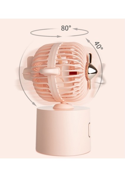 Yaratıcı Uçak Sallayan Kafa Hayranı Ofis Masaüstü USB Şarj Mini Fan (Kiraz Çiçeği Tozu) (Yurt Dışından) modelleri