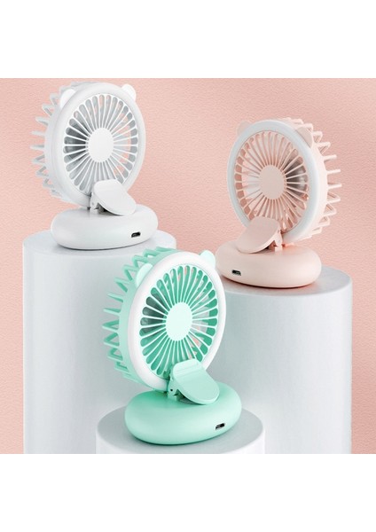 D11 Dolgu Işık Klipsi Asma Boyun Fanı El Taşıyıcı Mini USB Masaüstü Fan (Yeşil) (Yurt Dışından) fiyatları