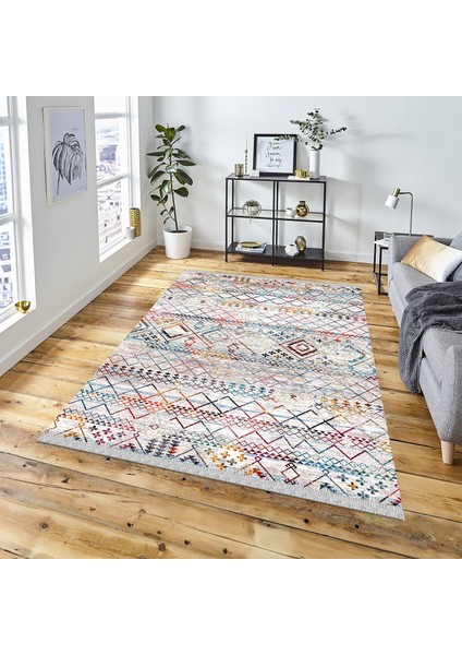 Decoser Halı Dekoratif Kilim Makinada Yıkanabilir Dijital Baskılı Modern Desenli Kaymaz Tabanlı Salon Koridor Mutfak Halısı NOVA-6089