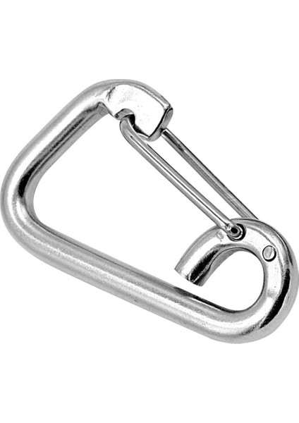 304 Paslanmaz Çelik Kamp Yürüyüş Karabiner Yapış Klip Carabiner Toka M10 100MM (Yurt Dışından)