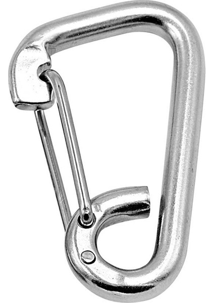 304 Paslanmaz Çelik Kamp Yürüyüş Karabiner Yapış Klip Carabiner Toka M10 100MM (Yurt Dışından)