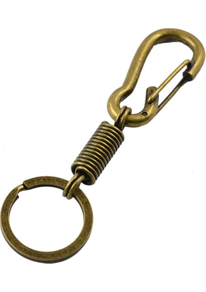 Açık Karabina Kampı Bahar Yapış Klip Kanca Anahtarlık Anahtarlık Bronz Altın (Yurt Dışından)