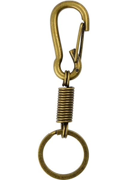 Açık Karabina Kampı Bahar Yapış Klip Kanca Anahtarlık Anahtarlık Bronz Altın (Yurt Dışından) indirimleri