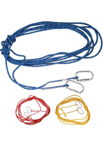 10/15 / 20 M Kaya Ağacı Tırmanma Statik Halat Güvenliği Rappel Kordon +2 Carabiner (Yurt Dışından)