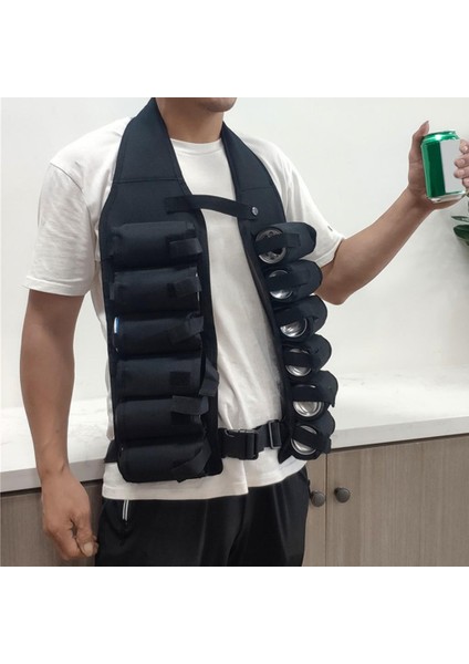 Içecek Yelek Oxford Bez Toka Tutucu Can Piknik Erkekler Siyah Için Soda Kemer Kılıfı (Yurt Dışından) fiyatları