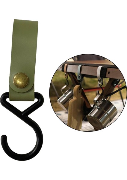 Asılı Askı Kanca Kamp Yürüyüş Çadır Tencere Askı Tutucu Metal S-Kanca Yeşil (Yurt Dışından) fırsatları