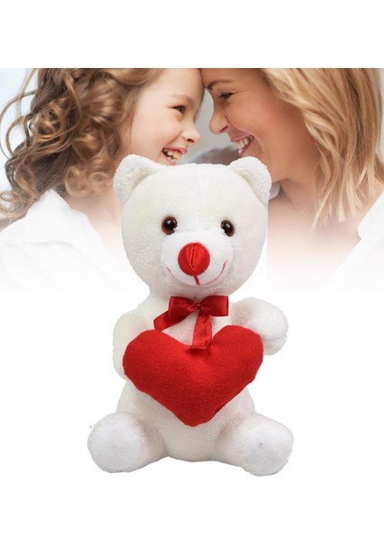 Sevdiklerinize Özel Kalp Tutan, Şirin Peluş Ayıcık - 30 cm