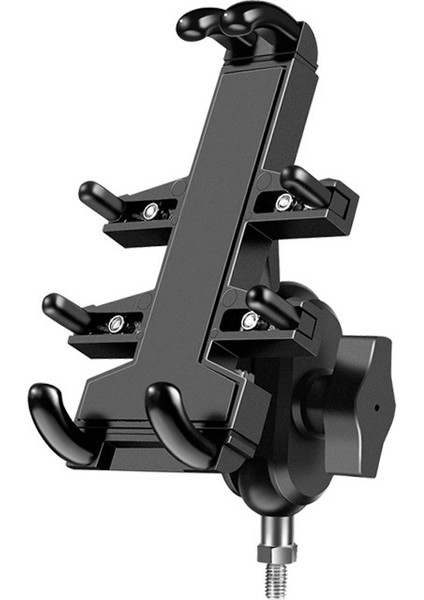 M8 Bolt Top-Kafa Motosiklet Çok Fonksiyonlu Sekiz-Çene Alüminyum Telefon Navigasyon Tutucu Braketi(Yurt Dışından)