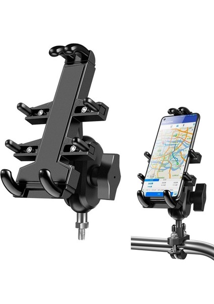 M8 Bolt Top-Kafa Motosiklet Çok Fonksiyonlu Sekiz-Çene Alüminyum Telefon Navigasyon Tutucu Braketi(Yurt Dışından) fiyatları