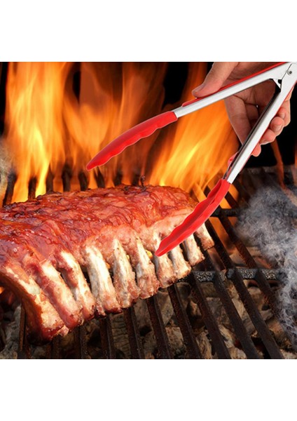 Açık Yemek Maşası Kırmızı 9 Inç (Yurt Dışından) modelleri