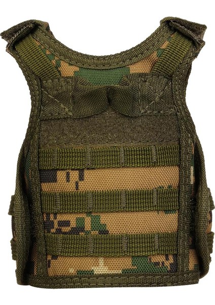 Açık Yelek Tasarım Flessenhouder Drinkfles Kılıfı Naylon Molle Bidonhouder - Woodland Digital Camo (Yurt Dışından)