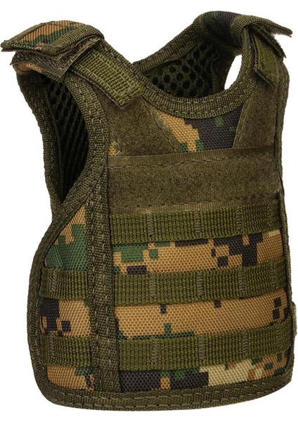 Açık Yelek Tasarım Flessenhouder Drinkfles Kılıfı Naylon Molle Bidonhouder - Woodland Digital Camo (Yurt Dışından)